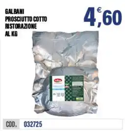 Adhoc Galbani Prosciutto Cotto Ristorazione offerta