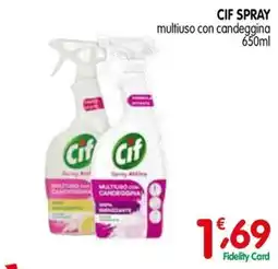 D'Ambros Cif spray multiuso con candeggina offerta