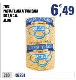 Adhoc Pasta filata affumicata ZOGI offerta