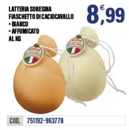 Adhoc Fiaschetto di caciocavallo bianco affumicato offerta