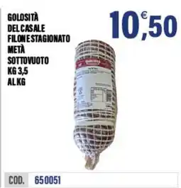 Adhoc Goilosità del casale filone stagionato offerta