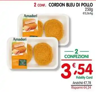 D'Ambros Cordon bleu di pollo Amadori offerta