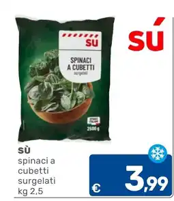 C+C Cash and Carry Sù spinaci a cubetti surgelati offerta