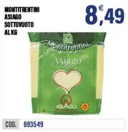 Adhoc Montitrentini Asiago sottovuoto offerta