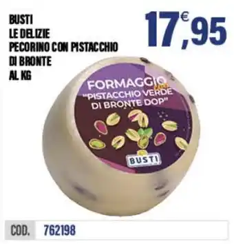 Adhoc Formaggio pistacchio verde di bronte dop Busti offerta
