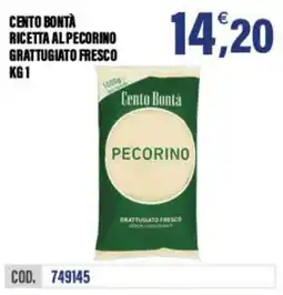 Adhoc Cento Bontà Ricetta al Pecorino Grattugiato Fresco offerta