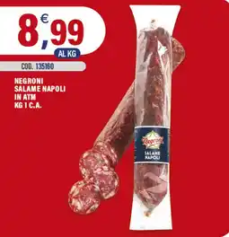 Adhoc Negroni salame napoli offerta