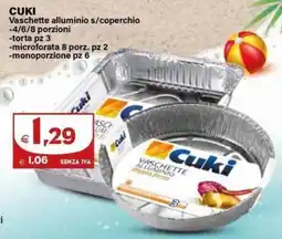 Boningros Cash and Carry Vaschette alluminio Cuki offerta