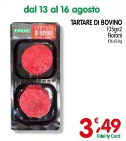 D'Ambros Tartare di bovino Fiorani offerta