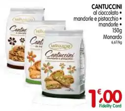 D'Ambros Cantuccini mandorle e pistacchio Monardo offerta