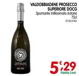 D'Ambros Valdobbiadene Prosecco Superiore DOCG Spumante millesimato Astoria offerta