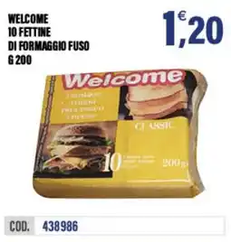 Adhoc Welcome fettine formaggio fuso classic offerta