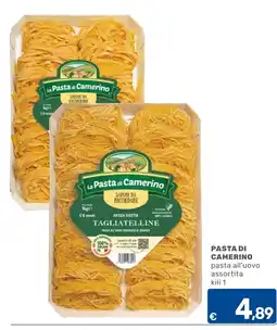 C+C Cash and Carry Pasta di Camerino pasta all'uovo assortita offerta
