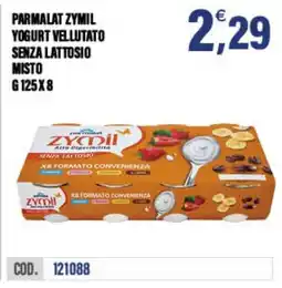 Adhoc Parmalat Zymil yogurt vellutato senza lattosio misto offerta