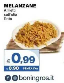 Boningros Cash and Carry Melanzane a filetti sott'olio offerta
