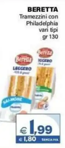 Boningros Cash and Carry Beretta Tramezzini con Philadelphia offerta