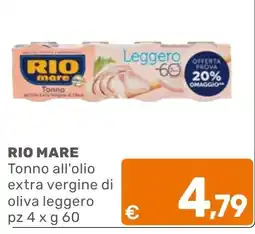 C+C Cash and Carry RIO MARE Tonno all'olio extra vergine di oliva leggero offerta