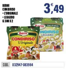 Adhoc Berni condiriso l'originale offerta