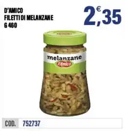 Adhoc Filetti di melanzane D'Amico offerta