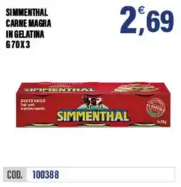 Adhoc Simmenthal carne magra in gelatina offerta