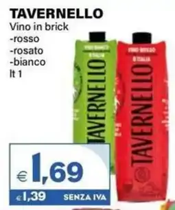 Boningros Cash and Carry Tavernello vino in brick offerta