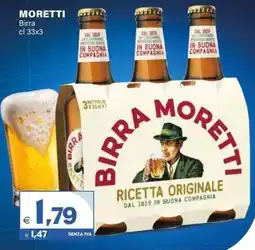 Boningros Cash and Carry Birra Moretti offerta