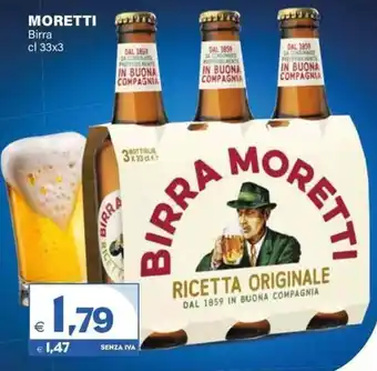 Boningros Cash and Carry Birra Moretti offerta