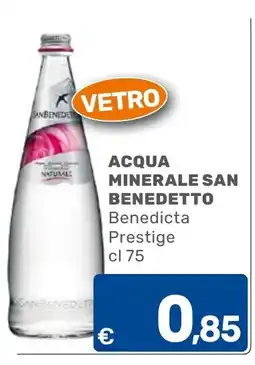 C+C Cash and Carry Acqua minerale San Benedetto Benedicta Prestige offerta