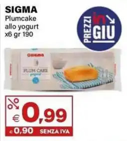Boningros Cash and Carry Sigma Plumcake allo yogurt offerta