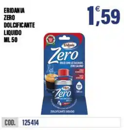 Adhoc Eridania Zero dolcificante liquido offerta