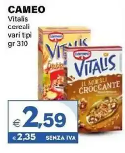 Boningros Cash and Carry Cameo Vitalis cereali offerta
