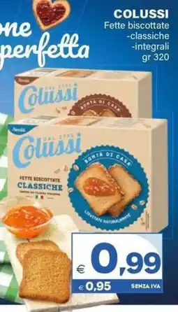 Boningros Cash and Carry Colussi Fette biscottate classiche offerta