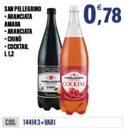 Adhoc San Pellegrino aranciata amara offerta