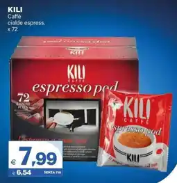 Boningros Cash and Carry KILI Caffè cialde espress offerta
