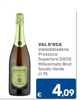 C+C Cash and Carry Valdobbiadene Prosecco Superiore DOCG Millesimato Brut Scudo Verde offerta