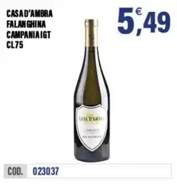 Adhoc Casa d'Ambra Falanghina Campania IGT offerta