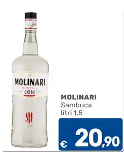 C+C Cash and Carry Molinari Sambuca extra offerta