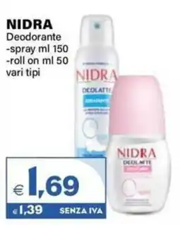 Boningros Cash and Carry Nidra deodorante offerta