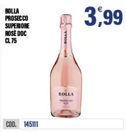 Adhoc Bolla prosecco superiore rosé doc offerta