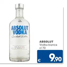 C+C Cash and Carry Absolut Vodka bianca offerta