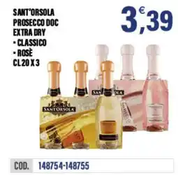 Adhoc Sant'orsola prosecco doc extra dry offerta