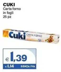 Boningros Cash and Carry Cuki carta forno offerta