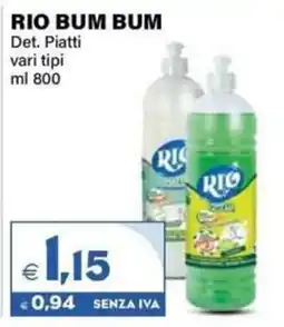 Boningros Cash and Carry RIO BUM BUM Det. Piatti offerta