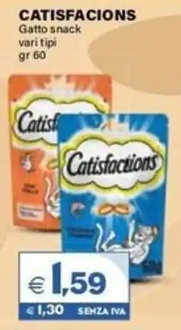 Boningros Cash and Carry Catisfactions Gatto snack offerta