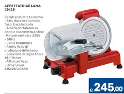 C+C Cash and Carry Affettatrice lama CM 25 offerta