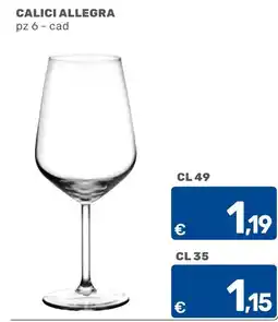C+C Cash and Carry Calici Allegra offerta
