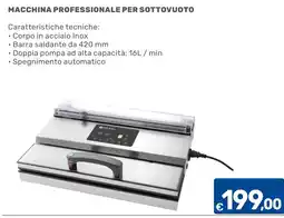 C+C Cash and Carry Macchina professionale per sottovuoto Henri offerta