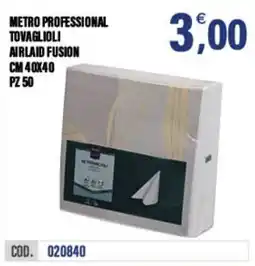 Adhoc Metro Professional tovaglioli airlaid fusion offerta