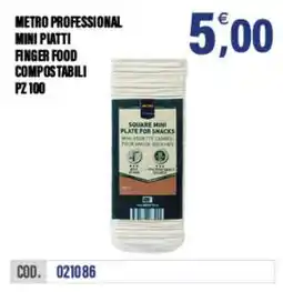 Adhoc Metro Professional mini piatti finger food compostabili offerta