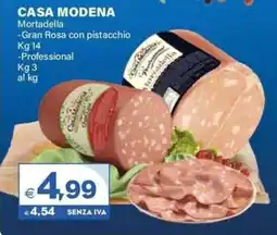 Boningros Cash and Carry CASA MODENA Mortadella -Gran Rosa con pistacchio - Professional offerta